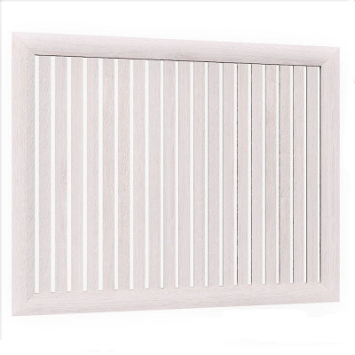 Экран для радиатора реечный ХДФ СД 90*60см Ясень белый