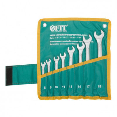 Набор ключей комбин. FIT в чехле 8-19мм (8штук)