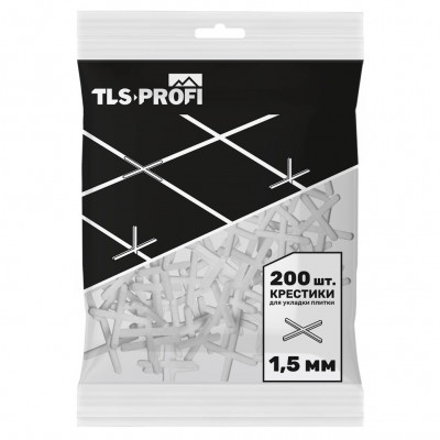 Крестики для плитки TLS-Profi 1.5мм (200шт)
