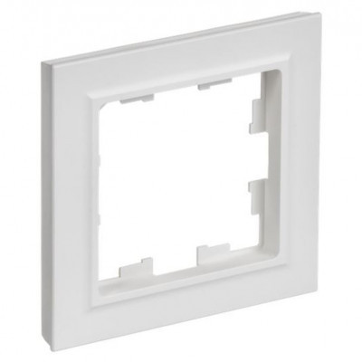 BRITE Рамка 1 пост белый РУ-1-БрАБ