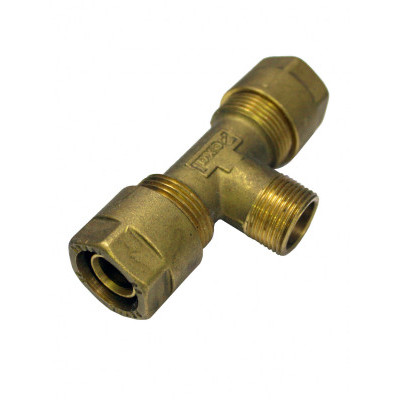 Тройник наружная резьба 26*3/4" Pexal