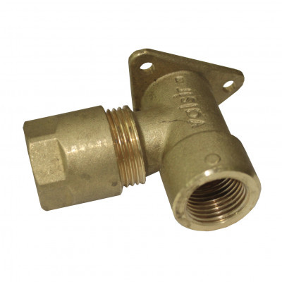 Угольник с креплением, внутренняя резьба 20*1/2" Pexal