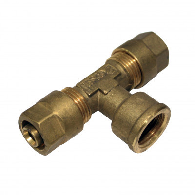 Тройник внутренняя резьба 16*1/2" Pexal