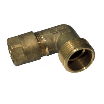 Угольник наружная резьба 20*1" Pexal