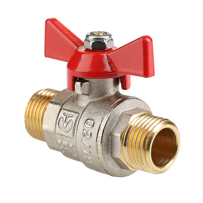 Кран шаровой BASE с рукояткой  бабочка 3/4" наружная-наружная резьба  VALTEC