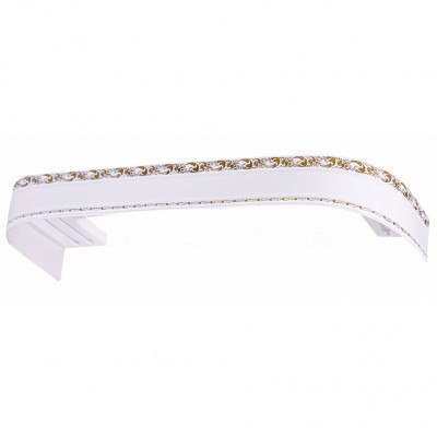 Карниз Ажур 2-х ряд. 7см 3м с поворотом белый