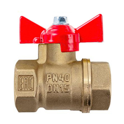 Кран шаровый ДУ-15 бабочка гайка-гайка  Бологое