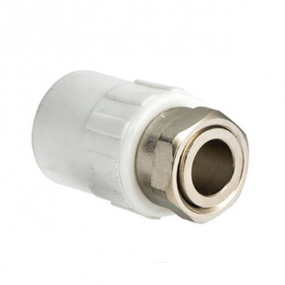 Муфта с накидной гайкой 20*1/2  полипропилен без прокладки