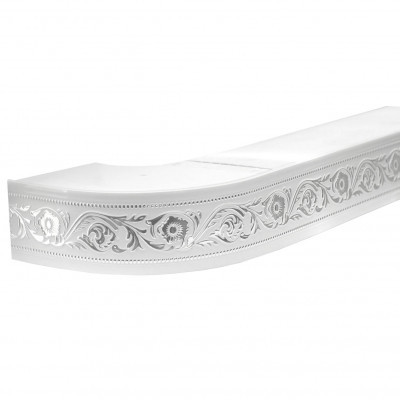 Карниз Жасмин 2-х ряд. 6см 2,0м с поворотом 011