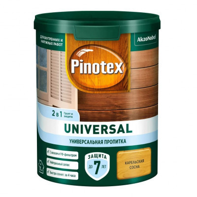 Пропитка Pinotex Universal 2в1 Карельская сосна 0,9л