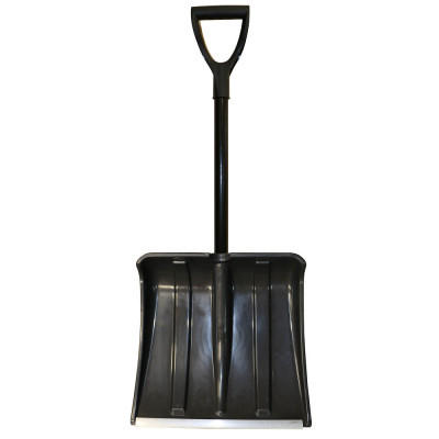 Лопата снеговая АВТО пластм. Широкая с теплой ручкой 380*360мм 95см