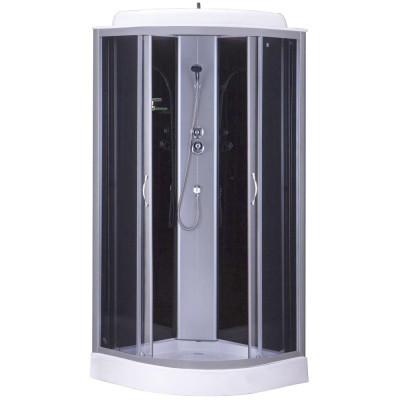 Душевая кабина "Loranto" CS-6611-G серая низ/п 100*100*215