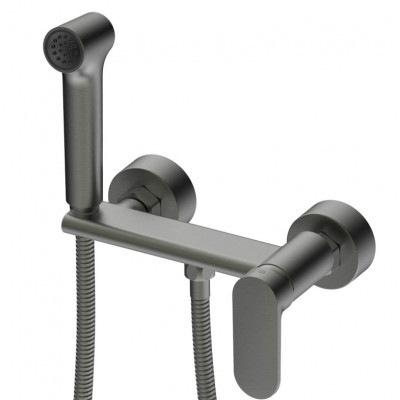 5904GM Смеситель "Avrora" графит Гигиенич душ