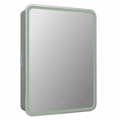 Зеркало-шкаф "Cont" Elliott 600*800 черный прав +часы