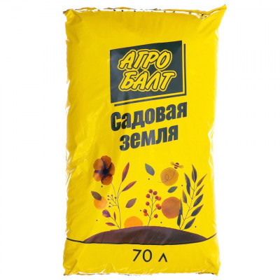 Торф Агробалт садовая земля 70л