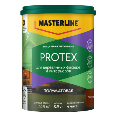 Защитная пропитка Masterline Protex Орегон 0,9л