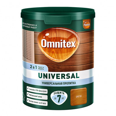 Пропитка Omnitex Universal 2в1 Орегон 0,9л