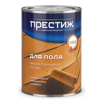 Эмаль ПФ-266 Престиж желто-коричневая 0.9кг