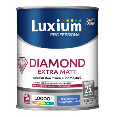 Краска Luxium Prof Diamond Extra Matt глубокоматовая BС 0,9л
