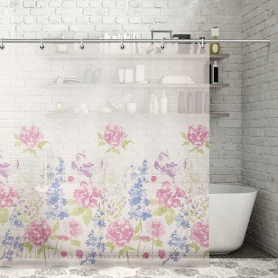 Штора д/ванной 180*180см Акварель