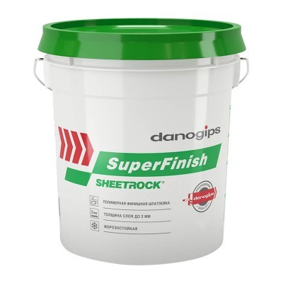 Шпаклевка финишная полимерная Шитрок SuperFinish Danogips 28кг/17л