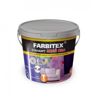 Клей ПВА FARBITEX Стандарт 2,3кг (некондиция)