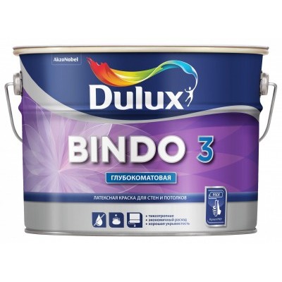 Краска Dulux BINDO 3 глубокоматовая BW 5л