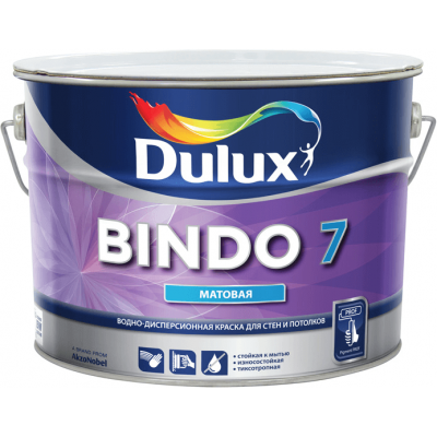 Краска Dulux Bindo 7 матовая, база BW 2,5л