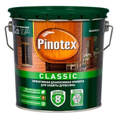 Пропитка Pinotex Classic тиковое дерево 2.7л
