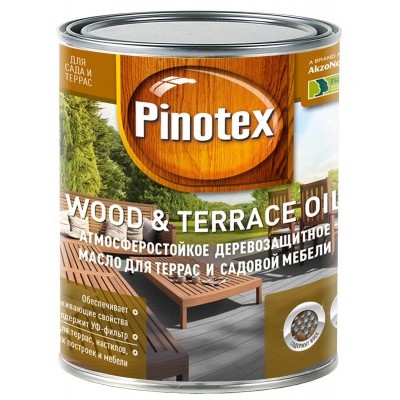 Масло PINOTEX Terrace & Wood Oil под колер. 1л