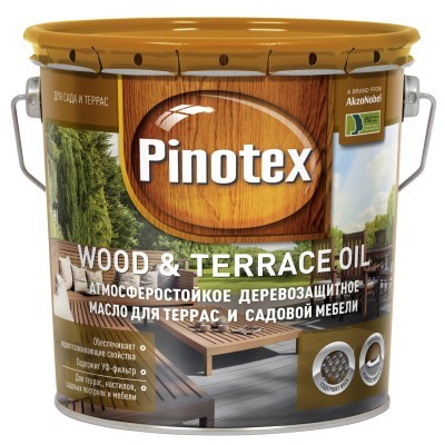 Масло PINOTEX Terrace & Wood Oil под колер. 2,7л