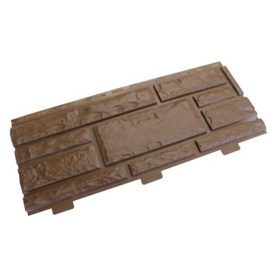 Сайдинг цокольный "Доломит" 3х0,22м Шоколад-1