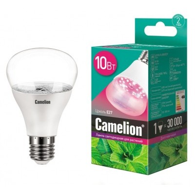 Лампа св/д Camellion LED10-PL/BIO/E27 10W для растений