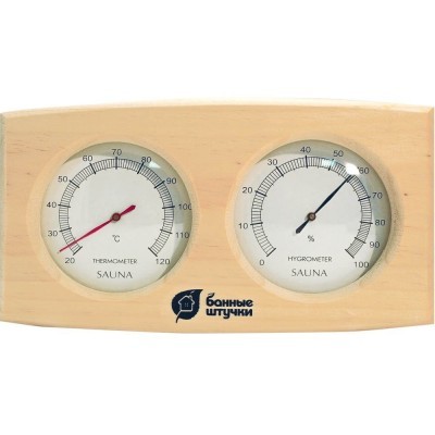 Термометр с гигрометром Банная станция 24,5х13,5х3мм