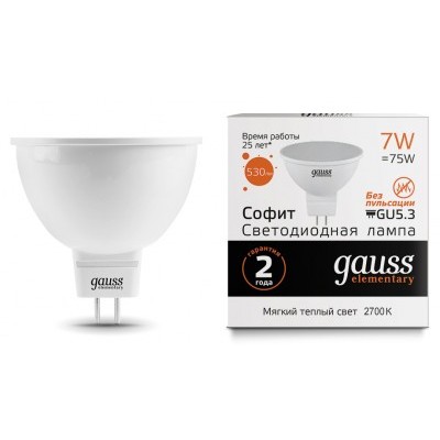 Лампа "Gauss" Elementary LED MR16 7W/GU5.3