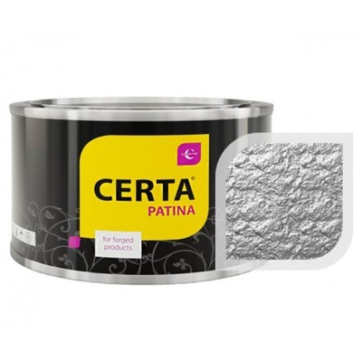 Эмаль CERTA-PATINA серебро 0,08кг (уценка)