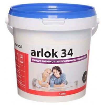 Клей 34 водно-дисперсионный Arlok 1,3 кг.