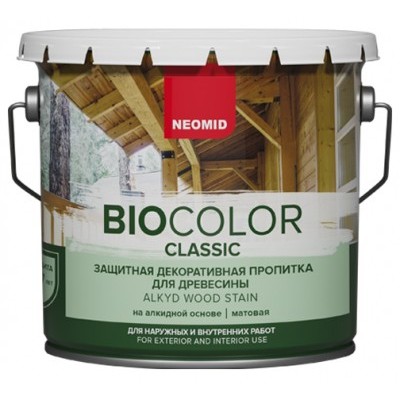 Деревозащитный состав Neomid Bio Color Classic бесцветный 2,7л