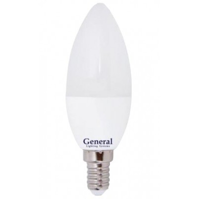 Лампа General Opt Cвеча С37 E14 8w 6500K