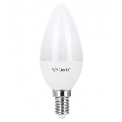 Лампа Gertz LED 7,5W E14 3300К 670Лм свеча