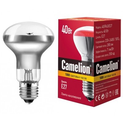 Лампа нак. Camelion R63 40W E27