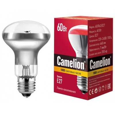 Лампа нак. Camelion R63 60W E27