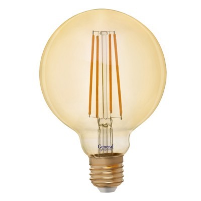 Лампа General 95S LED 10Вт Е27 2700К винт золотая