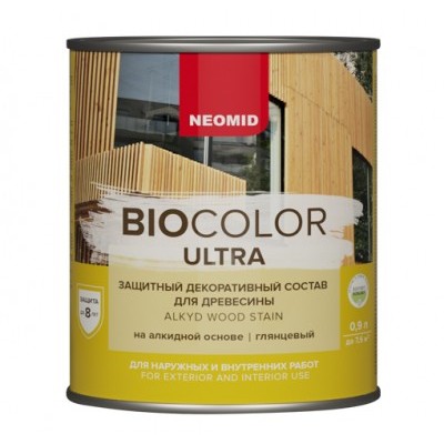 Деревозащитный состав Neomid Bio Color Ultra тик 0,9л (некондиция)