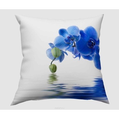 Фотоподушка "Синяя орхидея" 04611-ПШ-ГБ-012 40х40