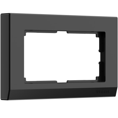 WERKEL WL04-Frame-01-black Рамка д/двой.розетки черный