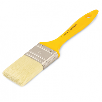 Кисть плоская 50мм смешанная щетина, желтая ручка Color Expert