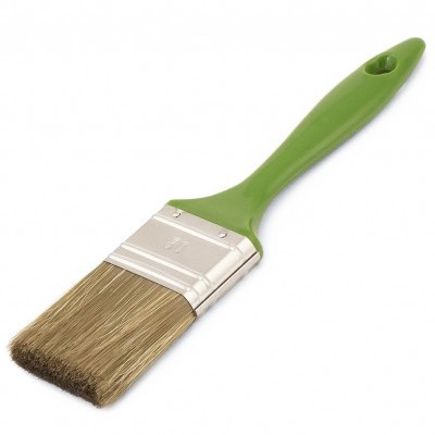Кисть плоская 50мм смешанная щетина, зеленая ручка Color Expert