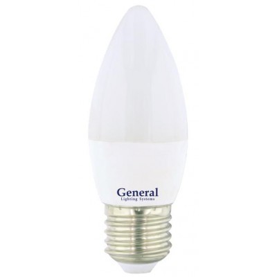 Лампа General свеча С37 Е27 15W 6500K