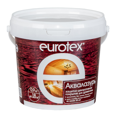 Защитно-декоративное покрытие Аквалазурь Eurotex розовый ландыш 0.9кг